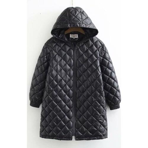 Casual Oversized Clothes Plus Size Outerwear 3Xl-5Xl 2021 New Winter Coat Womens Oversize Parkas Black Hooded Warm Padded