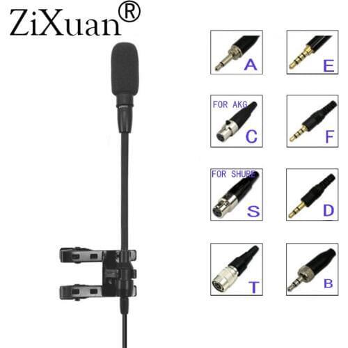 Mini Wired Condenser Microphone FOR akg sennheiser shure Audio Technica Clip-on Lapel Lavalier Microphone