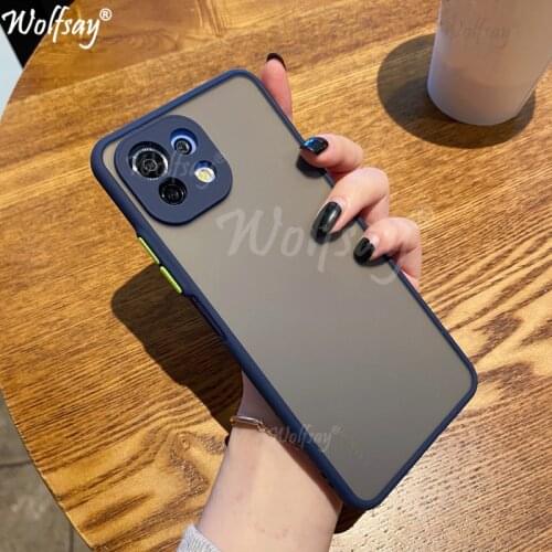 Luxury Translucent Soft Case For Xiaomi Mi 11 Lite Bumper Silicone Back Cover For Xiaomi Mi 11 Lite Case For Xiaomi Mi 11 Lite