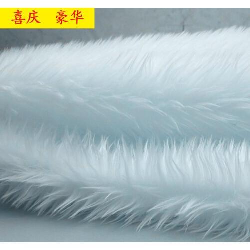 160cm wide plush faux fur fabric white counter decoration long pile faux fur fabric baby photographing
