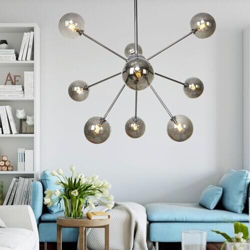 Vintage crystal industry brand industrial light fixture glass for kitchen avizeler lamparas de techo living room decoration