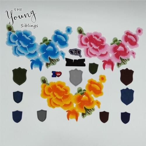 High quality Embroidery Hot melt adhesiv Applique Iron on Patch Badges DIY Clothing Sewing Accessory Craft supplies C6725-C6740