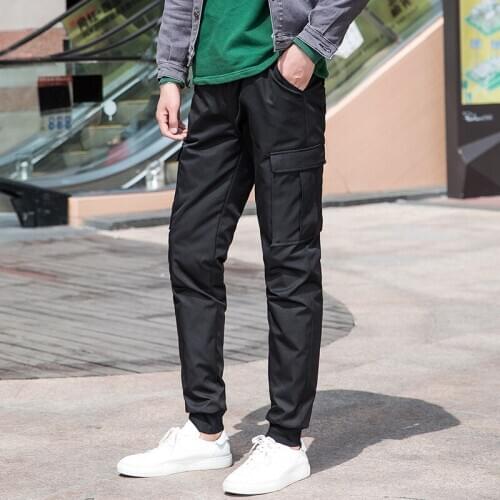 Winter Pants Mens 90% White Duck Down Padded Cargo Pants Big Prockets Down Pants Warm Duck Down Trousers Snow Pants Men PT-465