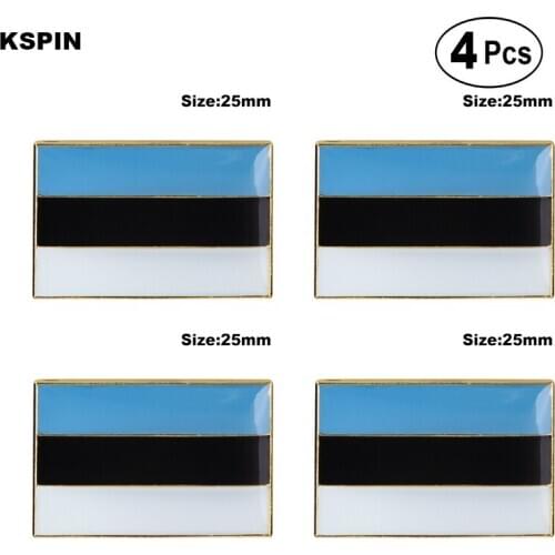 Estonia Brooches Lapel Pin Flag badge Brooch Pins Badges 4pcs