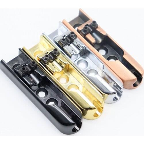1set 6 String Guitar Single Individual Bridge Saddles Tailpiece 3 Hole with Screw for Bass Guitar Accessories