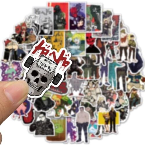 10/50PCS Japanese Anime Dorohedoro Stickers For Skateboard Fridge Guitar Laptop Travel Luggage Toy Graffiti Decals Sticker