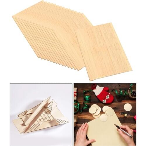 15Pcs Wooden Square MDF Plaque Unfinished Blank for DIY Pyrography Woodworking