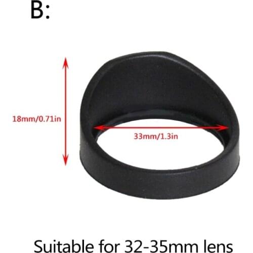 2 pcs/set 34mm 36mm Diameter Rubber Eyepiece Cover Eyeguards Eye Shields Protection Stereo Microscope Telescope Monocular N7MC