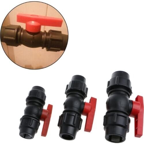 2021 New 20mm/25mm/30mm Water Pipe Quick Valve Connector PE Tube Ball Valves Accessories