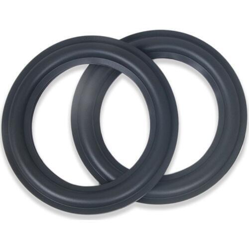 2pcs For 7" inch Audio Speaker Anti-oxidation Rubber Surround Edge Subwoofer Surround Circle Repair Parts