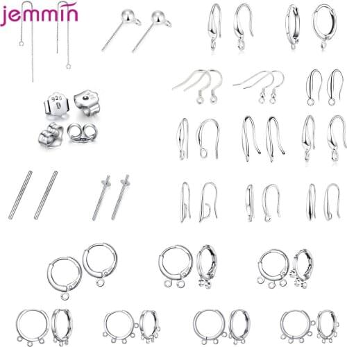 925 Sterling Silver Jewelry Accessories Earring Making Supplies Bulk Items Wholesale Lots Diy Jewelry