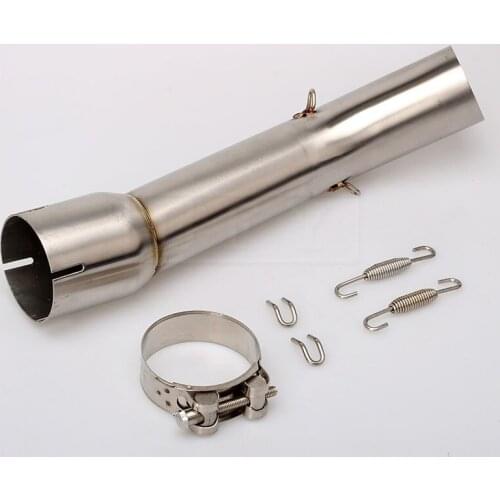 Motorcycle Slip on Line Exhaust With Mid Link Pipe Muffler Without DB killer For Yamaha FZ1 Fazer 2006 2007 2008 2009 2010 2011
