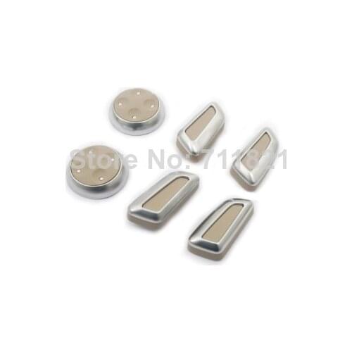 Alu Brushed Tip Power Seat Control Switch Cover Beige For Audi A4 B8 / A5 / Q5