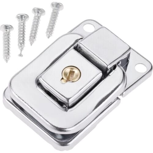 Antique Box Hasps Latches Zinc Alloy Lock Toggle Catch for Jewelry Box Suitcase Buckle Clip Clasp Vintage Hardware 38*28mm