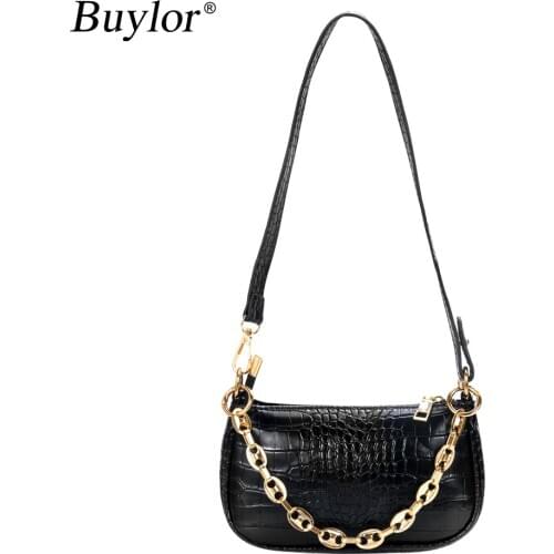 Buylor Shoulder Bags Women Cloud Bag Chain Female Soft PU Leather Handbag Girls Hobos Bags Party Clutch Dumpling Bag and Purses