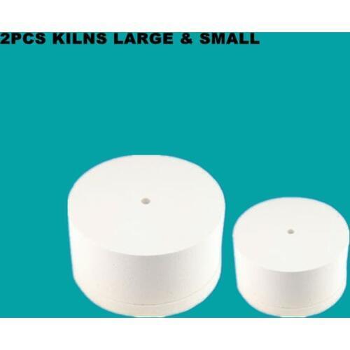 Fast Free Shipping!!!2pcs/lot Microwave Kiln Kit Large & Small Glass Fusing Kiln For DIY Glass Jewelry