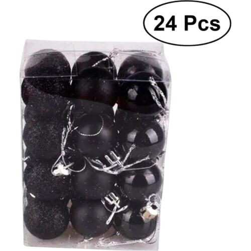 Black Hanging Ornaments Pendant Xmas Tree Decoration for Holiday Wedding