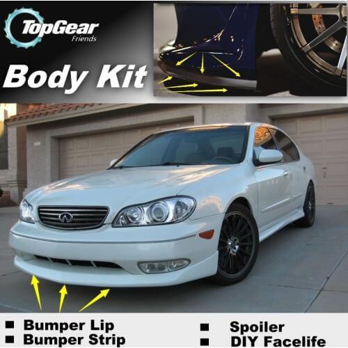 For Infiniti I30 I35 A32 A33 Bumper Lip / Front Spoiler Deflector For TopGear Friends Car Tuning View / Body Kit / Strip Skirt