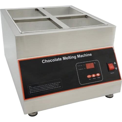 4 tanks chocolate melter air heating chocolate melting machine stainless steel Electric Chocolate tempering machine