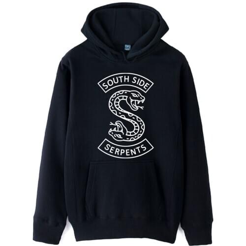 Girls Woman Hoodie Jughead Jones Southside Serpents Riverdale Snake Couple Clothes Autumn Winter Fleece ZIIART