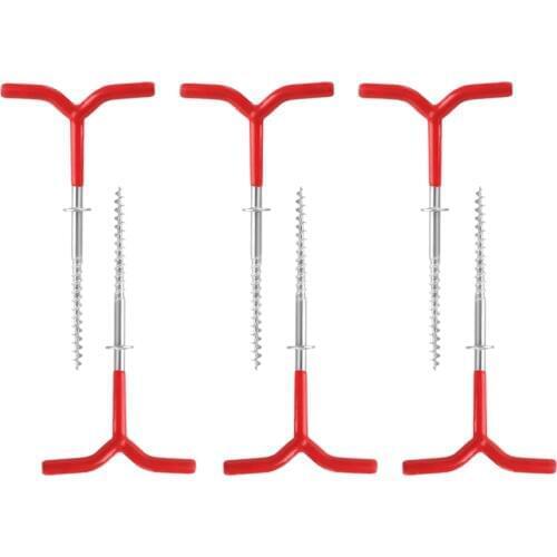 6 Packs Outdoors Tent Stakes Pegs,Ultralight Hook Tent Pegs Canopy Stakes Tent Pegs Beach Tent Stakes