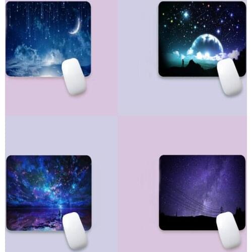 Starry Sky MousePads Computer Laptop Anime Mouse Mat edge native rubber special game mouse pad polyethylene table mat non slip