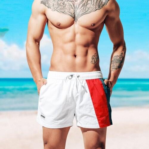 Male vacation leisure beach shorts 2021 new swimsuits men swimwear sunga board surfing swim trunk boxer briefs quick dry