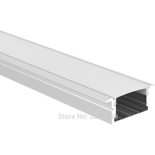 30 X 1M Sets/Lot T type led aluminum profile extrusion Linear flange profile aluminium led for recessed wall ceiling lights