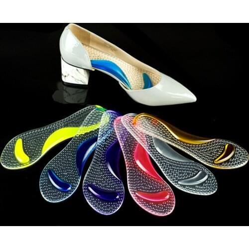 Non-Slip Women Gel length Arch Support Anti-slip Massaging Metatarsal Cushion Orthopedic Insoles for High Heels Shoes Pad