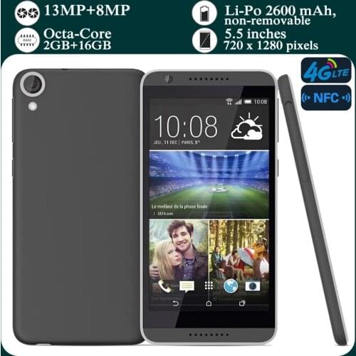 Original HTC 820 Global Version Octa Core Smartphones 2G/3G/4G LTE Used 5.5" 2G RAM+16G ROM 13MP Android Mobile Phones Unlocked