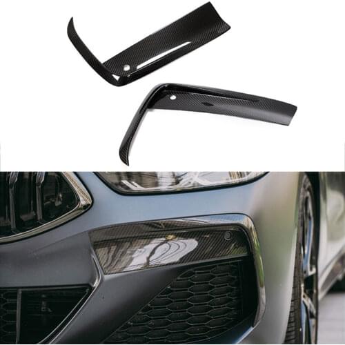 For BMW 8 Series G14/15/16 2018-2019 Carbon Fiber Front Lip Bumper Spoiler Diffuser Cover Modification Exterior Accessories