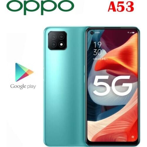 New Original Official OPPO A53 5G Cell Phone Octa Core Dimensity 720 6.5inch 90Hz Rate Reflash 4040mAh 16MP Camera Android 10