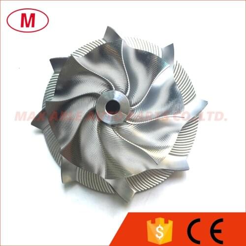 TD04 50.00/67.00mm 8+0 blades High Performance Turbo Billet Compressor wheel/Aluminum 2618/Point Milling compressor wheel
