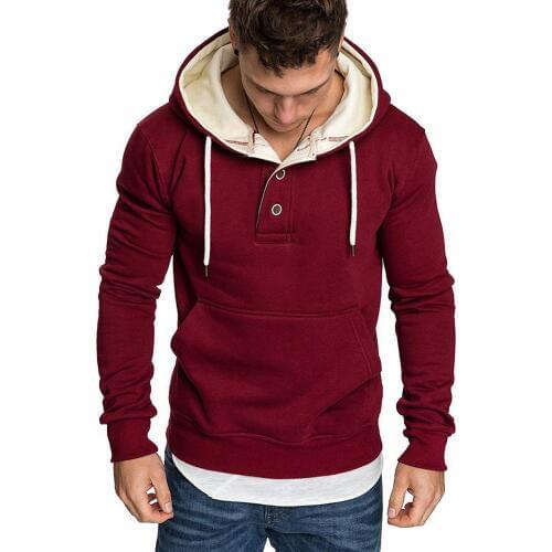 New Hoodies Men 2020 Spring Fashion Tracksuit Sweatshirt Mens Winter Warm Collar Cap Long Sleeves Pullover Sports Sweatshirts
