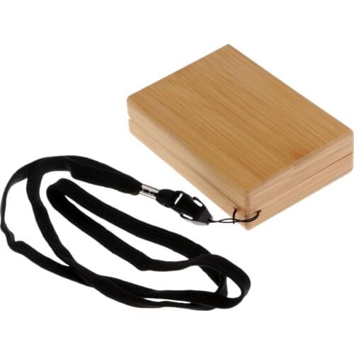 Smooth Surface Fly Fishing Box Wooden Bamboo Box Slit Foam Tackle Box Lure Hook Baits Storage Case
