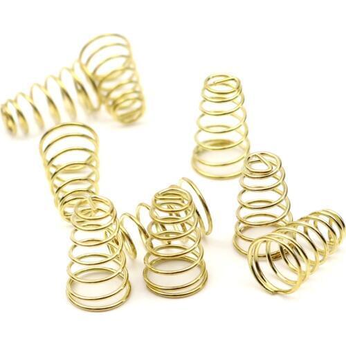 10PCS Driver Switch Spring for flashlight torch lamp lantern lanterna flash light driver board Circuit Board Gold-plated Springs