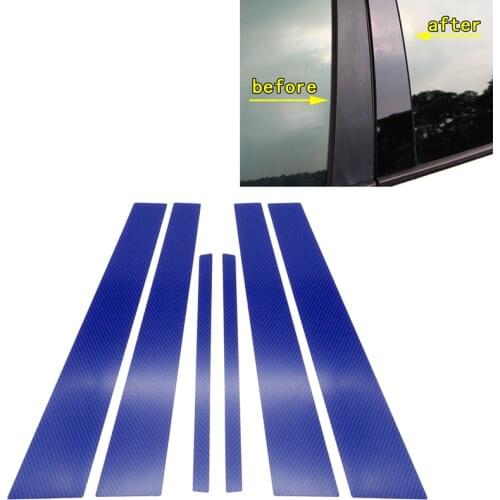 6/8pcs for Kia Sportage/New Sportage Car Window Center Pillar Sticker Trim External Decorative Sticker Trim Car Accessories