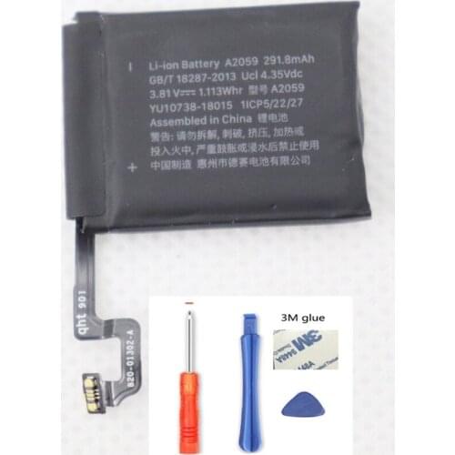 ISUNOO A2059 Battery For Apple watch Series 4 291.8mAh 44mm A2059 Battery With Free Tools