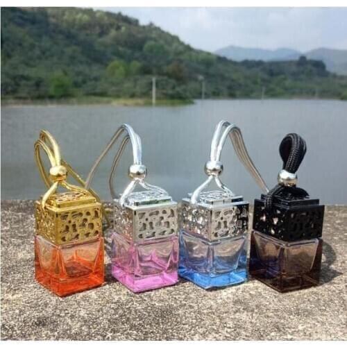 Car Air Freshener Hanging Glass Bottle Auto Car Hanging Scent Air Freshener Car Perfume Bottle For Auto/Home/Office Decoration