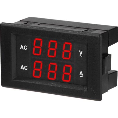 Plastic Mini Digital Voltmeter Ammeter Amp Volt Voltage Current Meter Tester Red Green Blue Display Monitor Voltage Panel