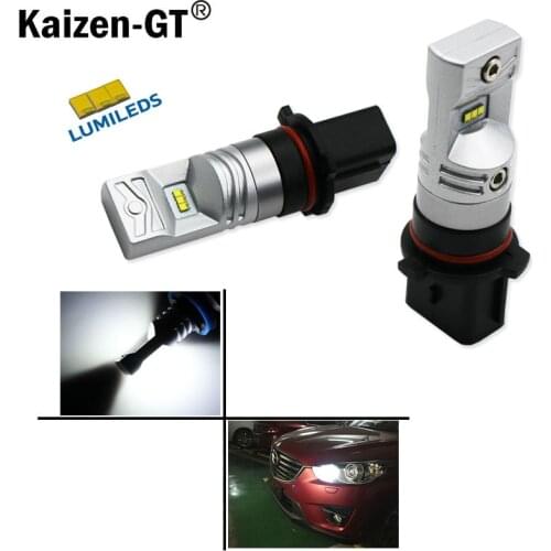 2pcs 6000K Xenon White Powered By Luxeon P13W PSX26W LED Replacement Bulbs For car Mazda CX-5 Daytime Running Lights