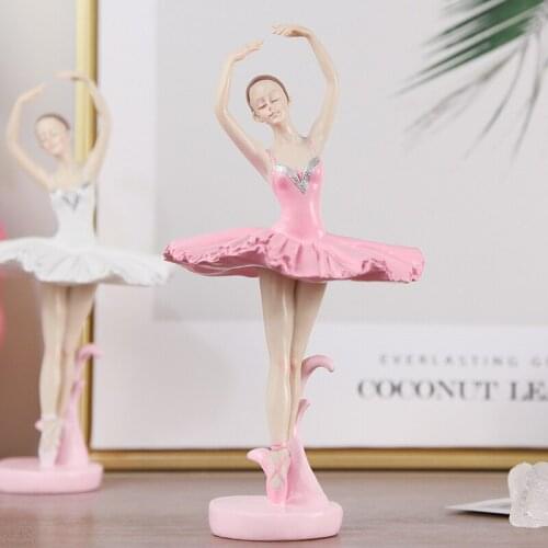 EUROPEAN ART RESIN BALLET DANCER GIRL SMALL CRAFTS ORNAMENTS BEDROOM DESKTOP PLACEMENT GIFTS MODERN HOME DECORATION ACCESSORIES