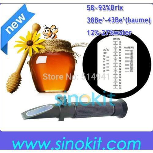 CE Certification 12%-27%water Hoeny hand-held Brix Plastic Refractometer without calibration oil P-RHB-92TATCblack