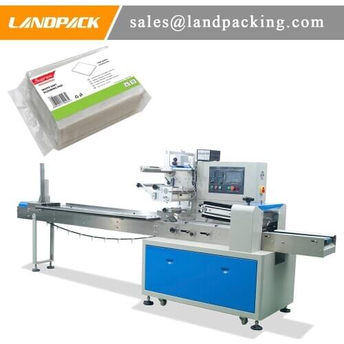 Good Tightness Scouring Pad Small Bag Flow Wrapping Machine