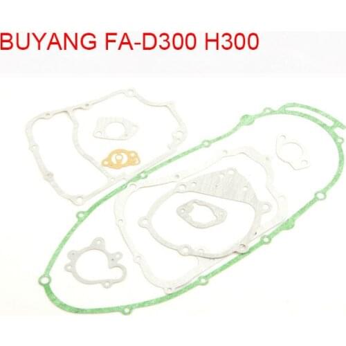 Feishen 300cc ATV Engine Complete Gasket kit Engine Parts Sealing Gasket Kit for BUYANG FA-D300 H300 300CC ATV