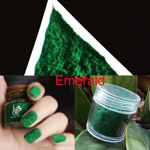 Top popular and best-selling velvet multi-color craft SKY blue Sequin manicure Emerald glitter nail decoration 1 Box 10ML
