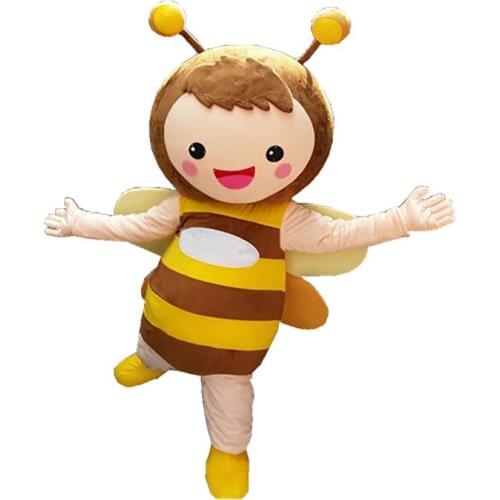 2017 new bee mascot costume Christmas Halloween animal funny cartoon Costume Adult Size