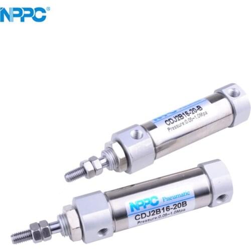 CDJ2B Series micro cylinder, NPPC brand, with magnet, CDJ2B16-20B