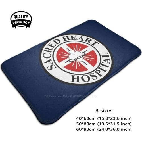 Sacred Heart Soft House Family Anti-Slip Mat Rug Carpet Rowdy The Dog Scrubs Chocolate Bear Cox Sacred Heart Tv Series Comedy