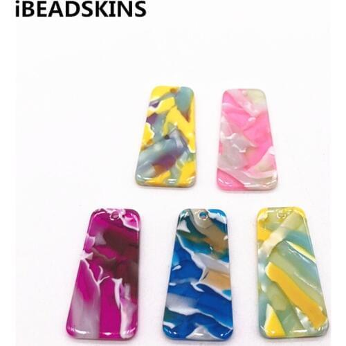 New arrival! 38x19mm 50pcs acetic acid trapezoid shape charm for earrings accessories/Earring parts Jewelry Findings making